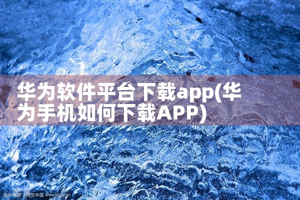 华为软件平台下载app