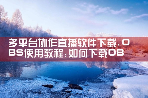 多平台协作直播软件下载